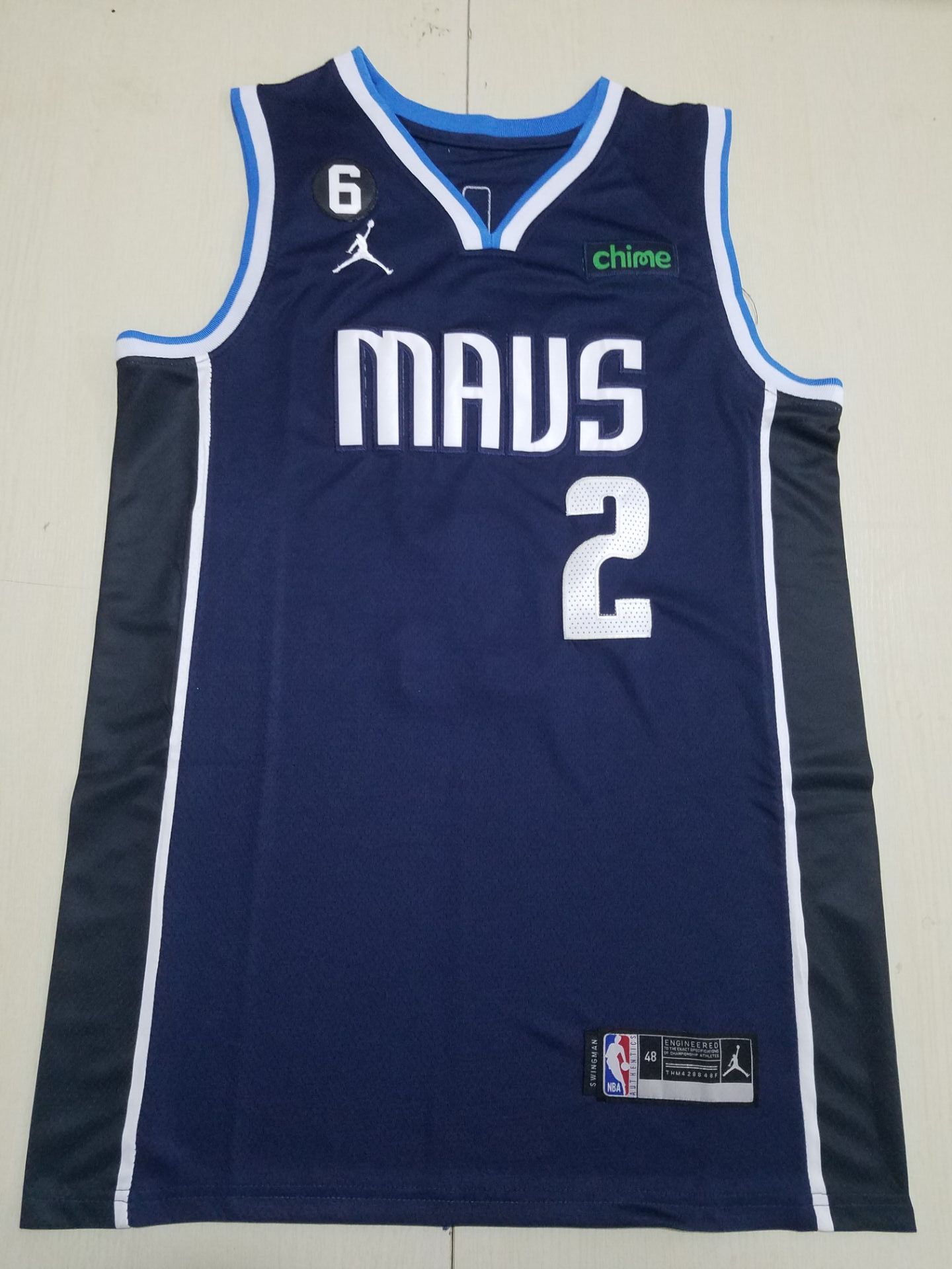 Men Dallas Mavericks #2 Irving Navy blue Game 2023 NBA Jersey-0